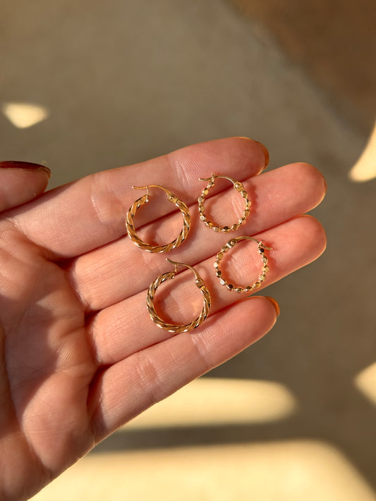 Flat Twisted Hoops