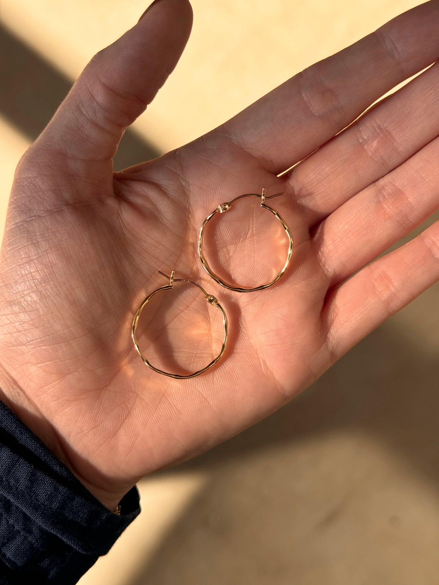 Flat Hammered Hoops