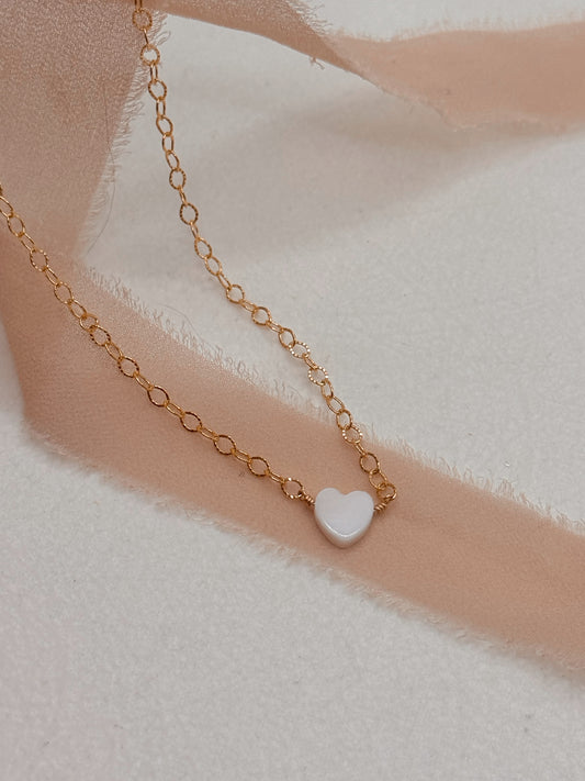 Pearl Heart Necklace