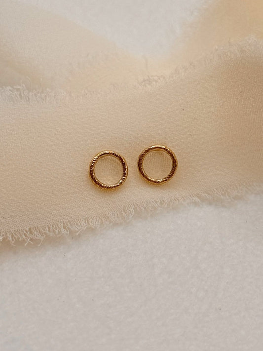 Sparkle Circle Studs