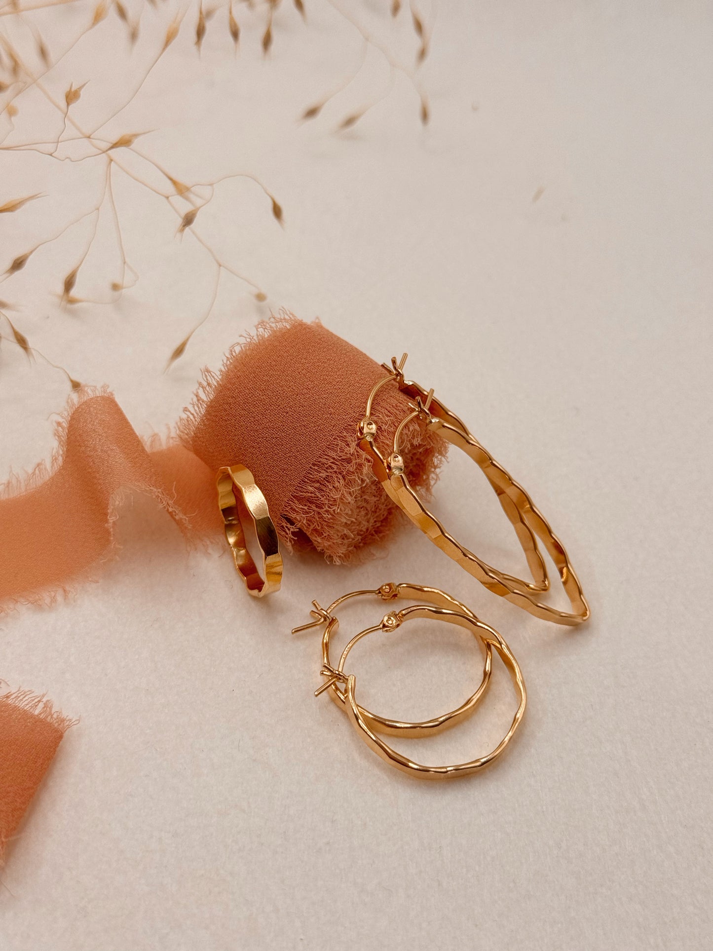 Flat Hammered Hoops