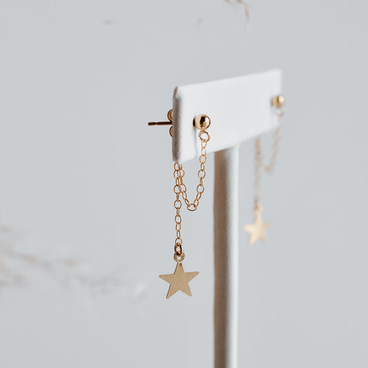 Star Loop Earrings